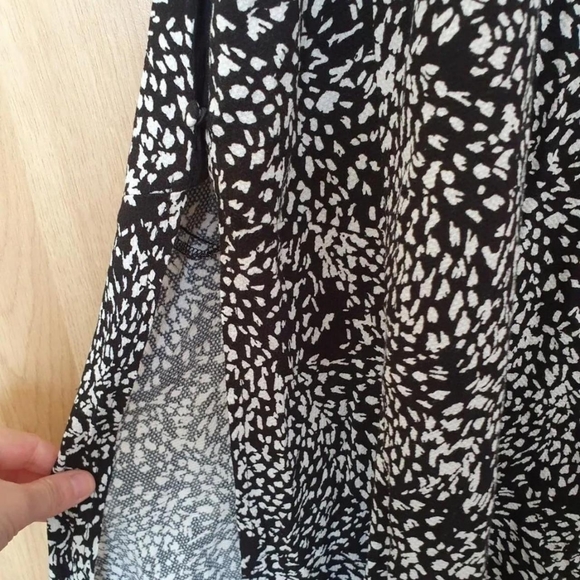 Free People  black and white midi dressAbstract Print BNWT Size uk 12 - Picture 5 of 5